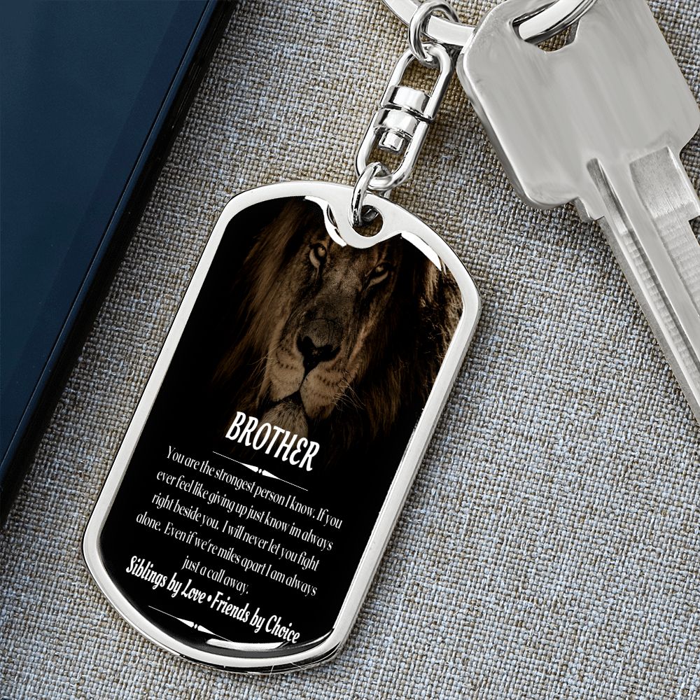 To My Brother - Dogtag Keychain