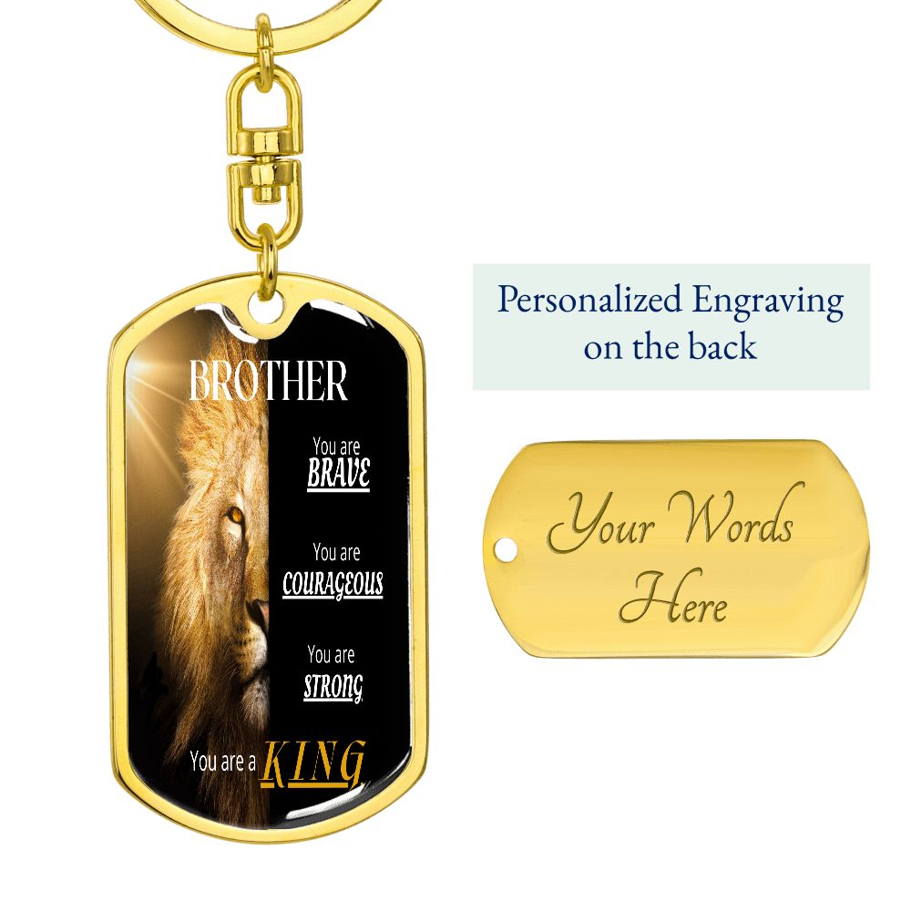 To My Brother - Dogtag Keychain