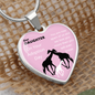 Adoption Daughter - Giraffe Heart Necklace