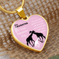 Adoption Daughter - Giraffe Heart Necklace