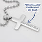 To My Fiancé - Cross Custom Necklace