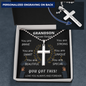 Grandson - Personalized Cross Necklace