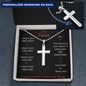 To My Fiancé - Cross Custom Necklace