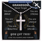 Grandson - Personalized Cross Necklace