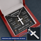 Grandson - Personalized Cross Necklace