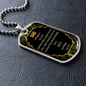 Military Dad - Love Son - Dog Tag