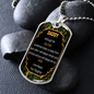Military Dad - Love Daughter - Dog Tag