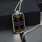 Military Dad - Love Daughter - Dog Tag