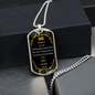 Military Dad - Love Son - Dog Tag