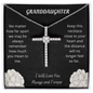 Granddaughter - Crystal Cross Necklace