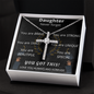 Daughter Graduation - Crystal Cross Necklace