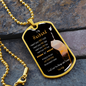 To My Husband - Dog Tag