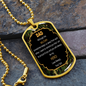 Military Dad - Love Son - Dog Tag