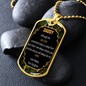 Military Dad - Love Daughter - Dog Tag