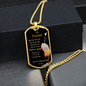 To My Husband - Dog Tag