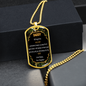 Military Dad - Love Daughter - Dog Tag