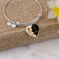 To My Queen - Wife - Heart Bangle