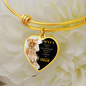 To My Queen - Wife - Heart Bangle