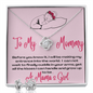 New Mommy - Unborn Daughter - Matching Earrings and Necklace