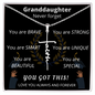 Granddaughter Graduation - Faith Necklace