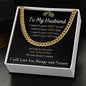 To My Husband - Winter Cuban Link Chain