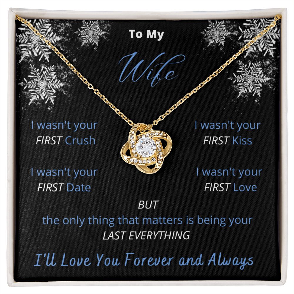 To My Wife - Winter Love Knot Necklace
