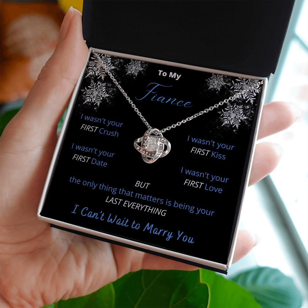 To My Fiance - Winter Love Knot Necklace