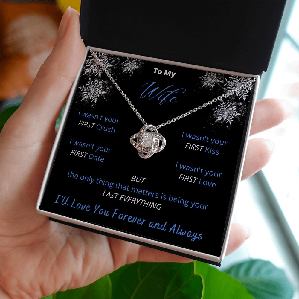 To My Wife - Winter Love Knot Necklace