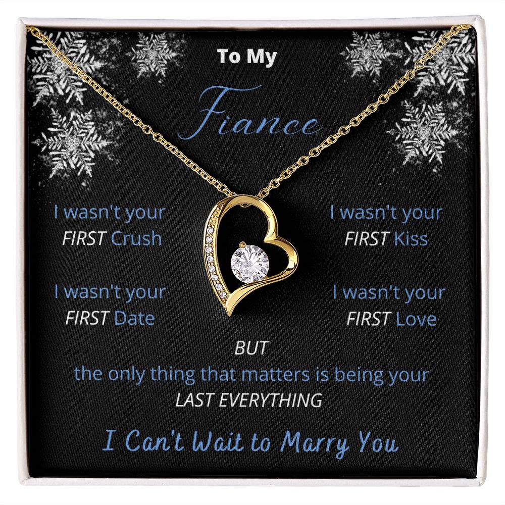To My Fiance - Winter Forever Love Necklace