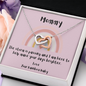 Rainbow Baby - Pink - Interlocking Heart Necklace