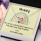 Rainbow Baby - Yellow - Interlocking Heart Necklace