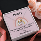 Rainbow Baby - Pink - Interlocking Heart Necklace