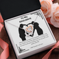 To My Soulmate - Black on White - Interlocking Hearts