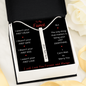 To My Fiancé- Stick Necklace