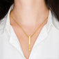 To My Fiancé- Stick Necklace