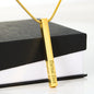 To My Fiancé- Stick Necklace