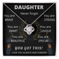 Daughter Graduation - Love Knot Necklace