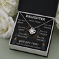 Daughter Graduation - Love Knot Necklace