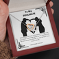 To My Soulmate - Black on White - Interlocking Hearts