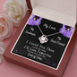 Until The End of Time - Purple - Love Knot Necklace