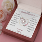To my Granddaughter from Grandma - Love Knot Necklace