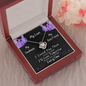 Until The End of Time - Purple - Love Knot Necklace