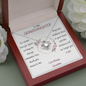 To my Granddaughter from Grandma - Love Knot Necklace