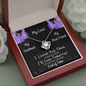 Until The End of Time - Purple - Love Knot Necklace