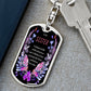 To My Sister - Dogtag Keychain