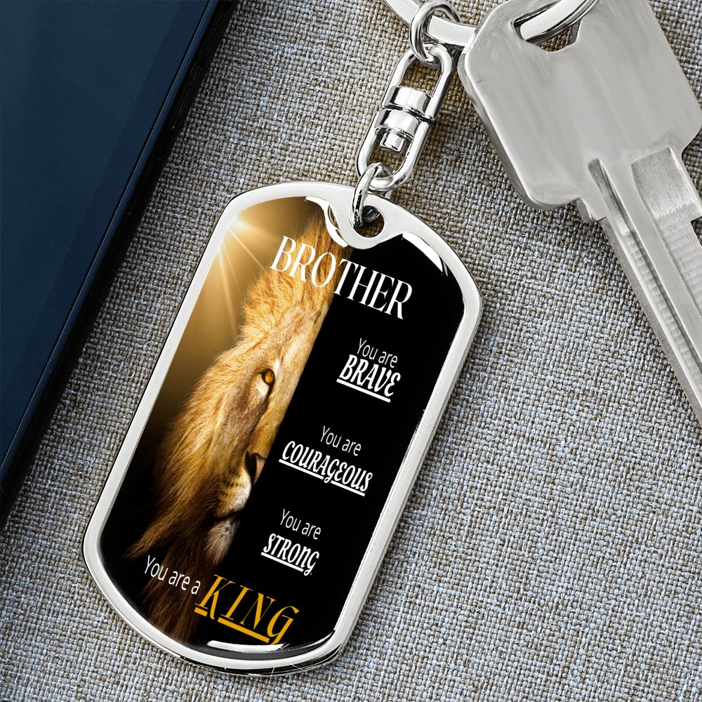 To My Brother - Dogtag Keychain