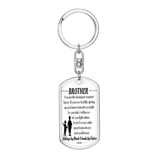 To My Brother - Dogtag Keychain