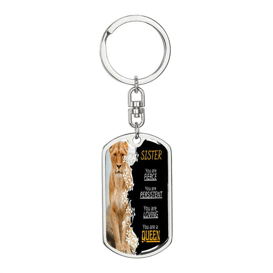 To My Sister - Dogtag Keychain