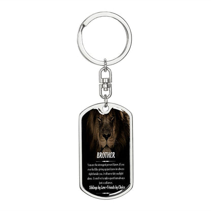 To My Brother - Dogtag Keychain