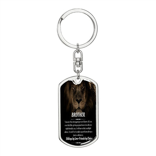 To My Brother - Dogtag Keychain